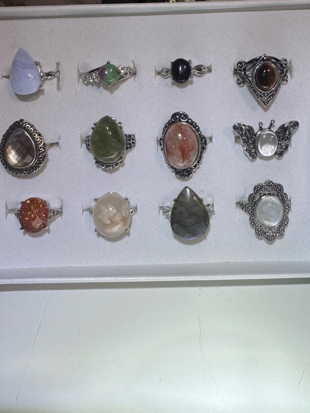 Natural crystal bundle Ring - Picture 2 of 5